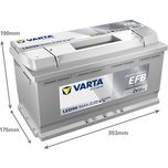 LED95 Varta Professional Dual Purpose EFB Leisure Battery 95Ah (930095085)